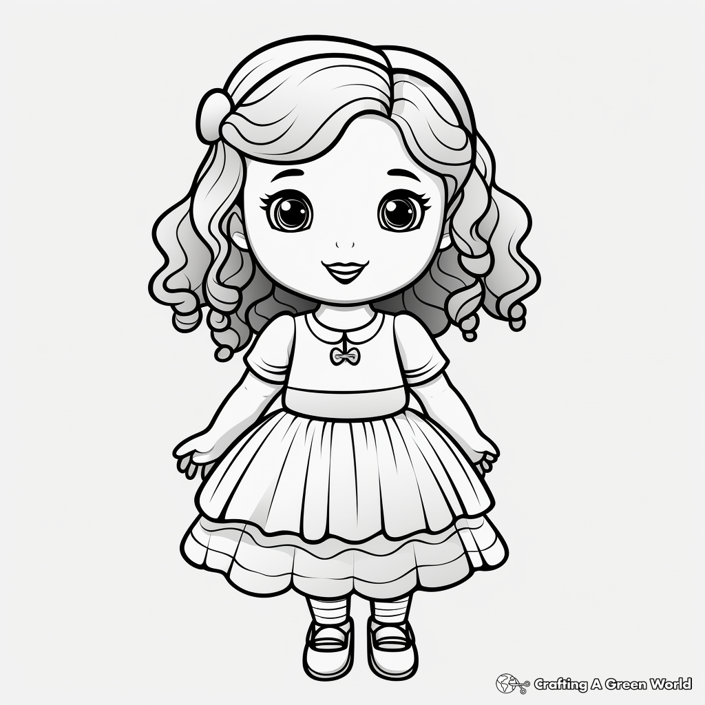 Doll coloring pages