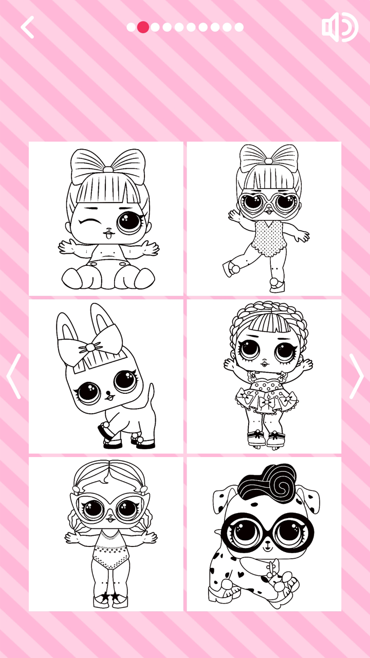 Download cute dolls gliter coloring pages on pc with memu