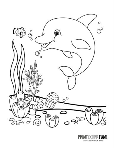 Printable dolphin coloring pages dive into a world of fun crafts learning activities at