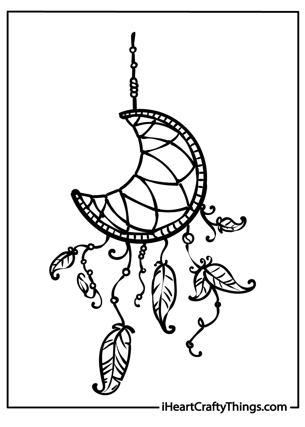 Dream catcher coloring pages free printables