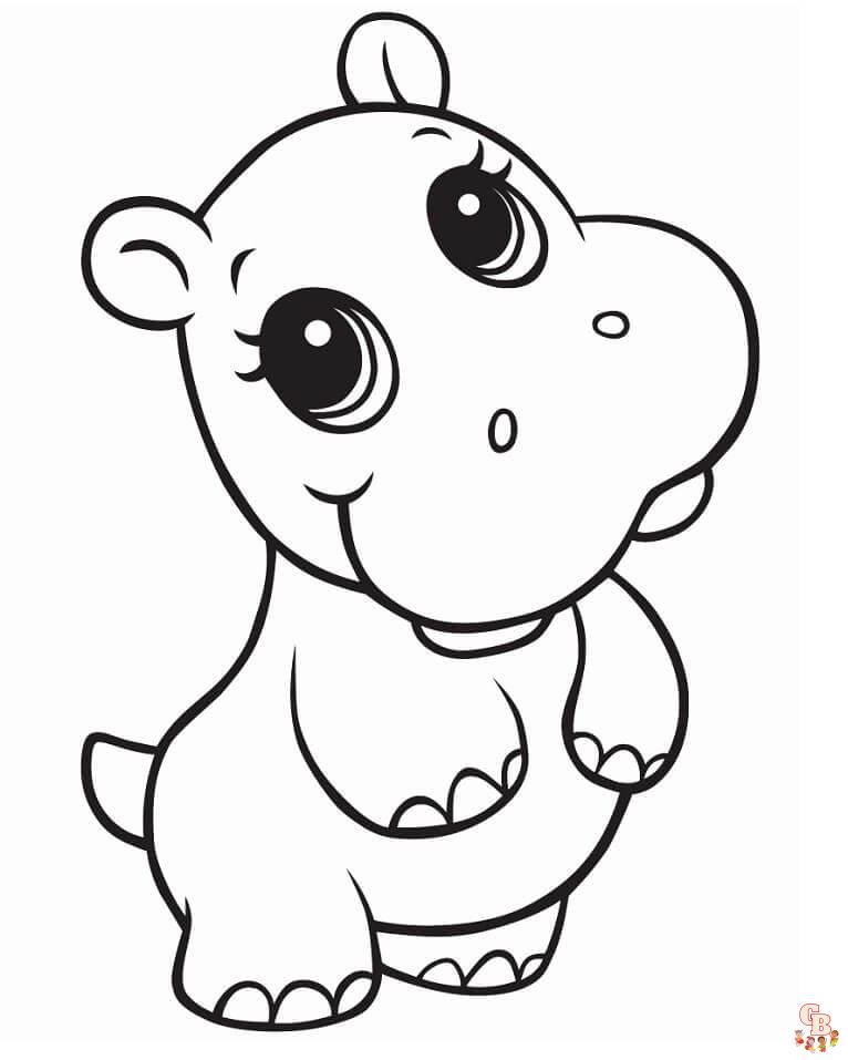 Fun and easy baby animals coloring pages for kids