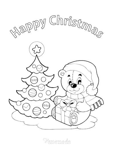 Free christmas coloring pages for kids adults christmas tree coloring page christmas coloring pages santa coloring pages
