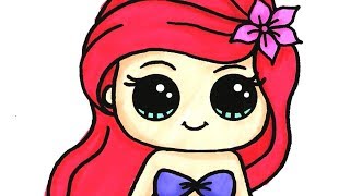 Disney ariel mermaid coloring page for kids learn colors