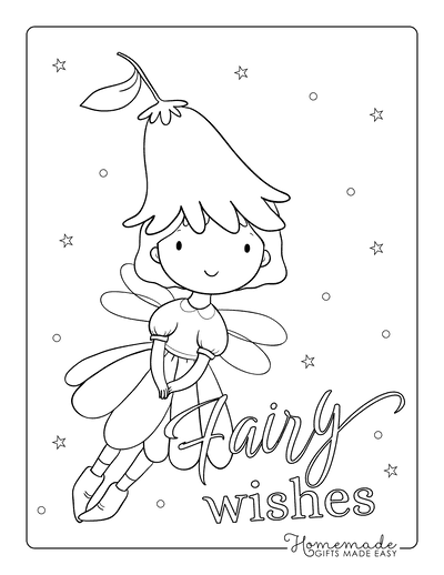 Beautiful fairy coloring pages free printables