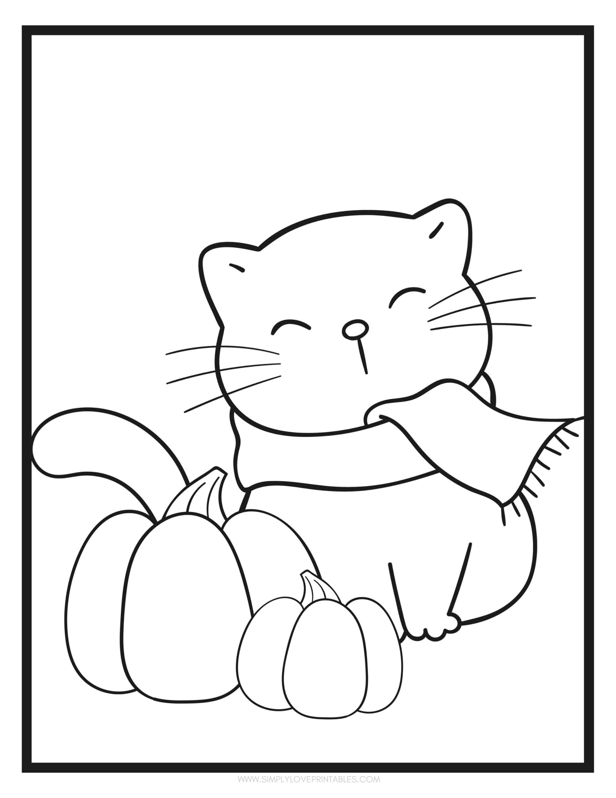 Free printable fall coloring pages simply love printables