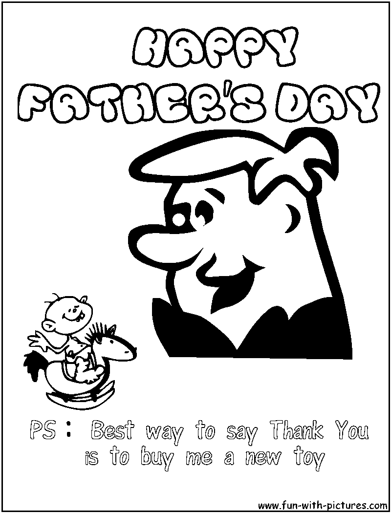 Fathers day coloring pages