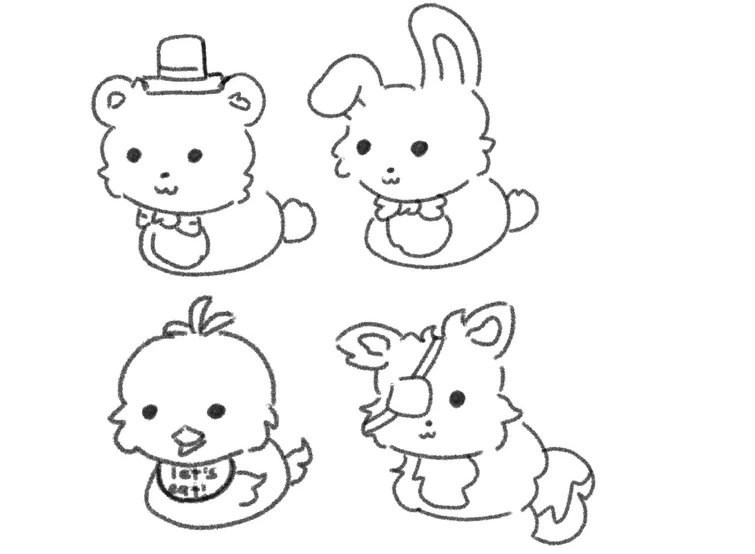 Show a fnaf related picture that is cute