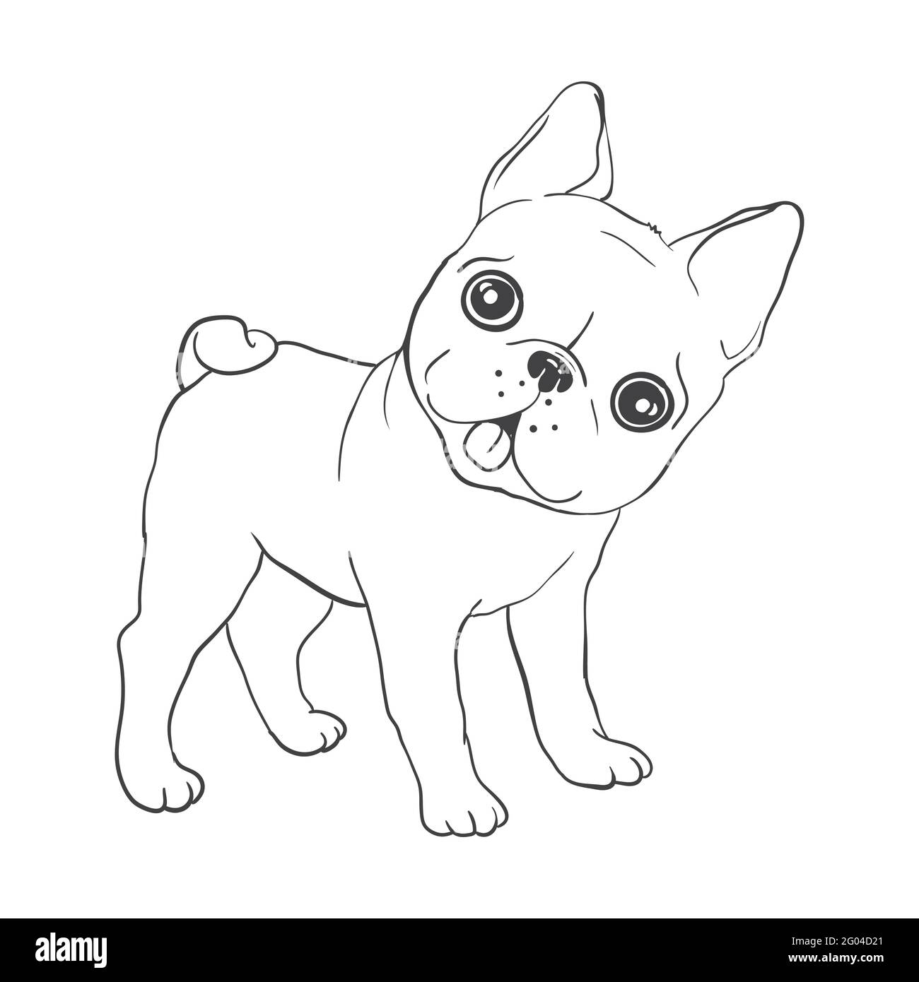 French bulldog background vector illustration dog illustration french stock vector image art