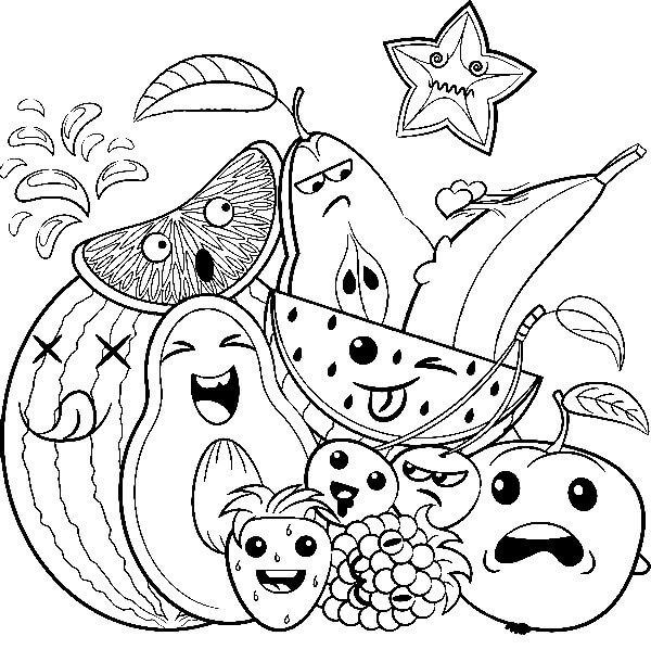 Fruit coloring pages for your kids of all ages will love fruit coloring pages coloring pages vegetable coloring pages