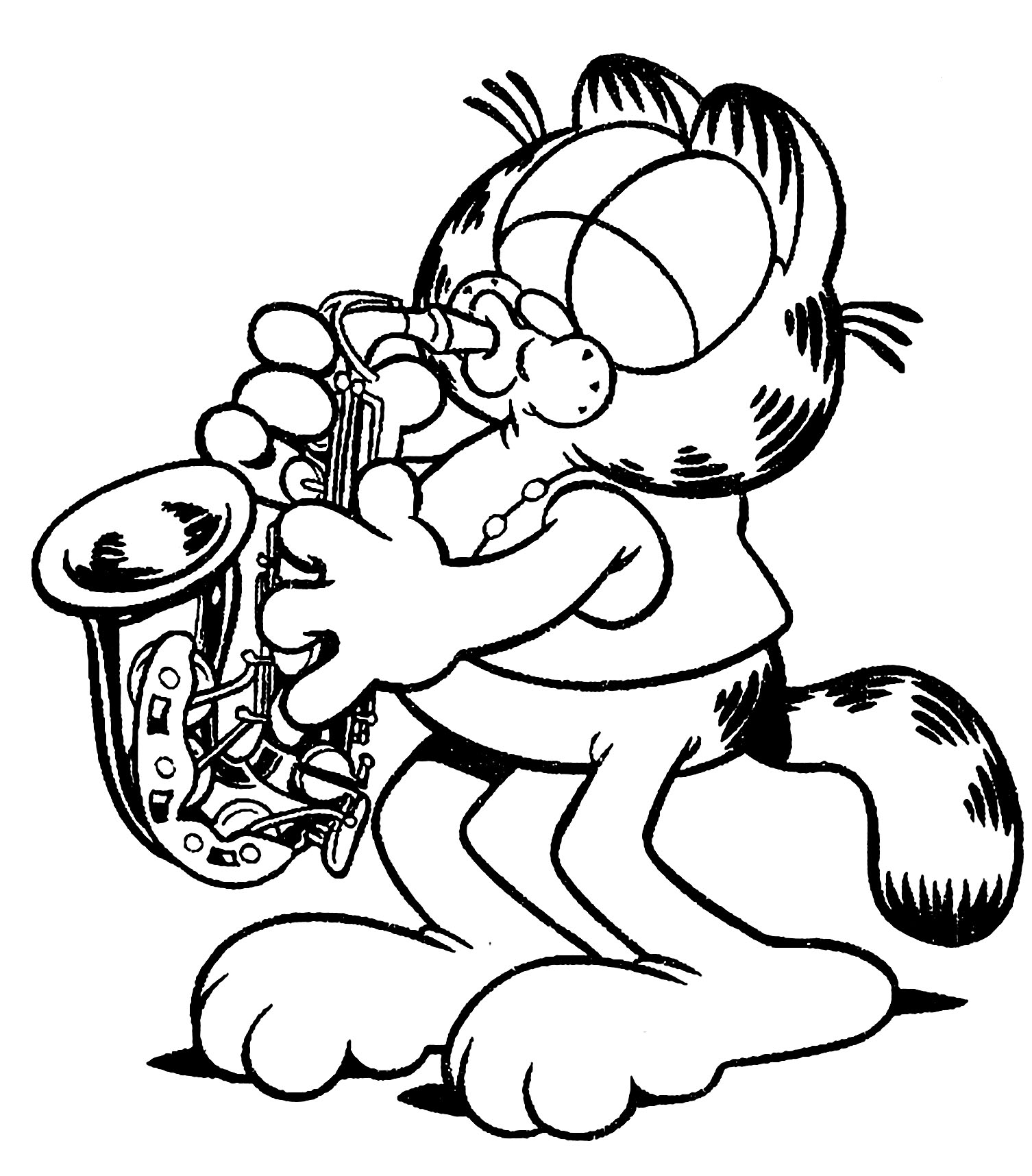 Coloriage de garfield ã imprimer