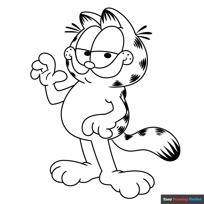 Free printable cat coloring pages for kids