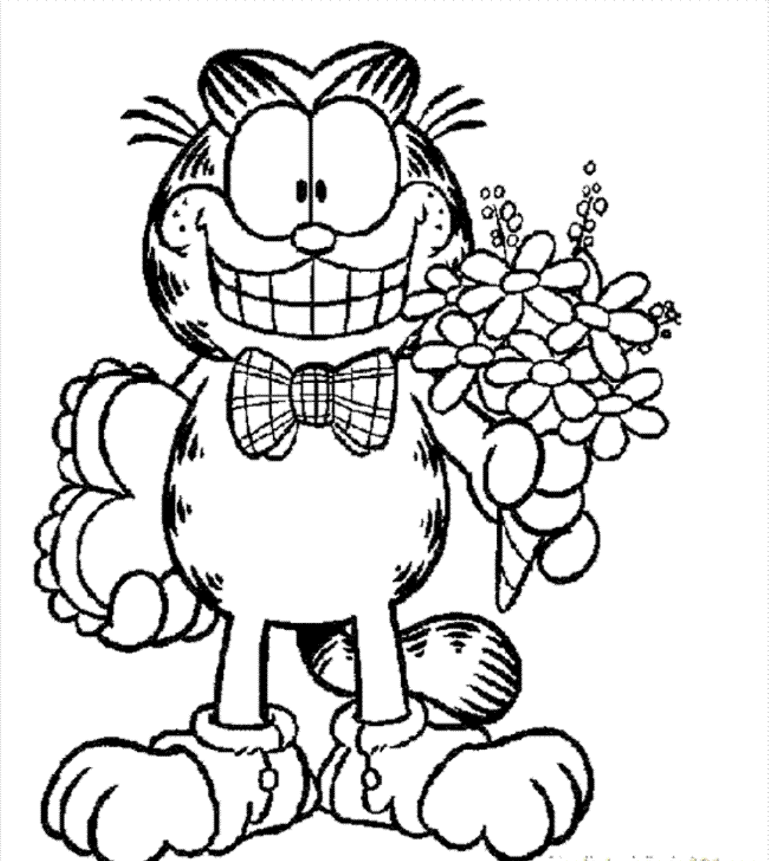 Coloring pages garfield coloring pages adults