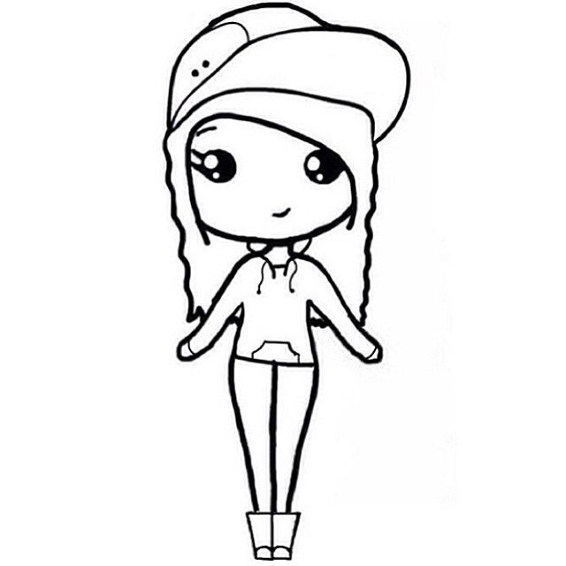 Chibi drawings kawaii girl drawings cute drawings