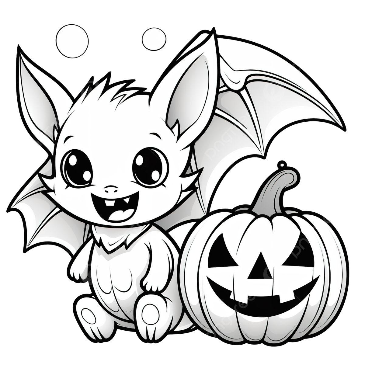 Coloring page cute and funny bat and halloween pumpkin pumpkin drawing halloween drawing bat drawing png transparent image and clipart for free download