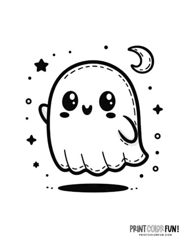 Boo these ghost coloring pages are your key to spook