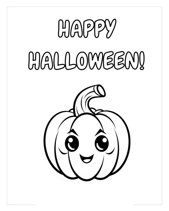Cute halloween coloring pages by coloringpageswk on