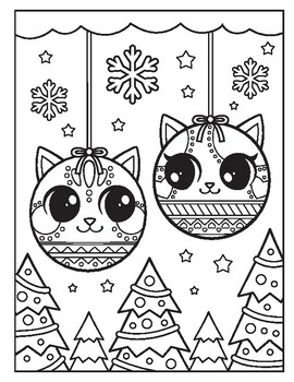 Christmas kawaii kingdom christmas coloring pages holiday craft activity