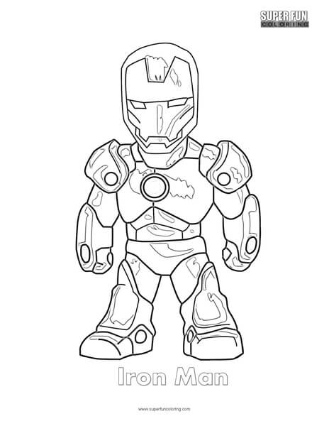 Iron man coloring page
