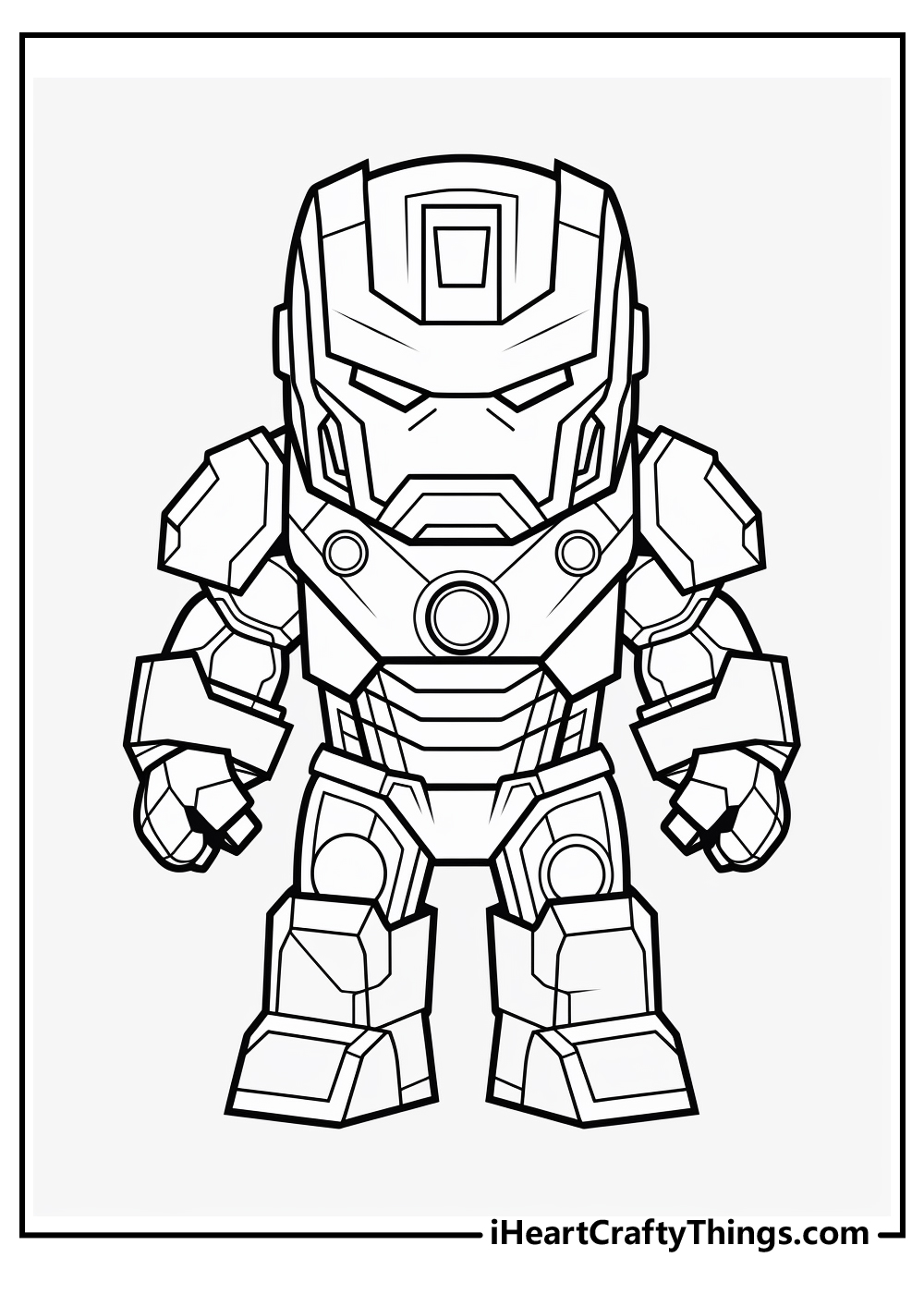 Iron man coloring pages free printables