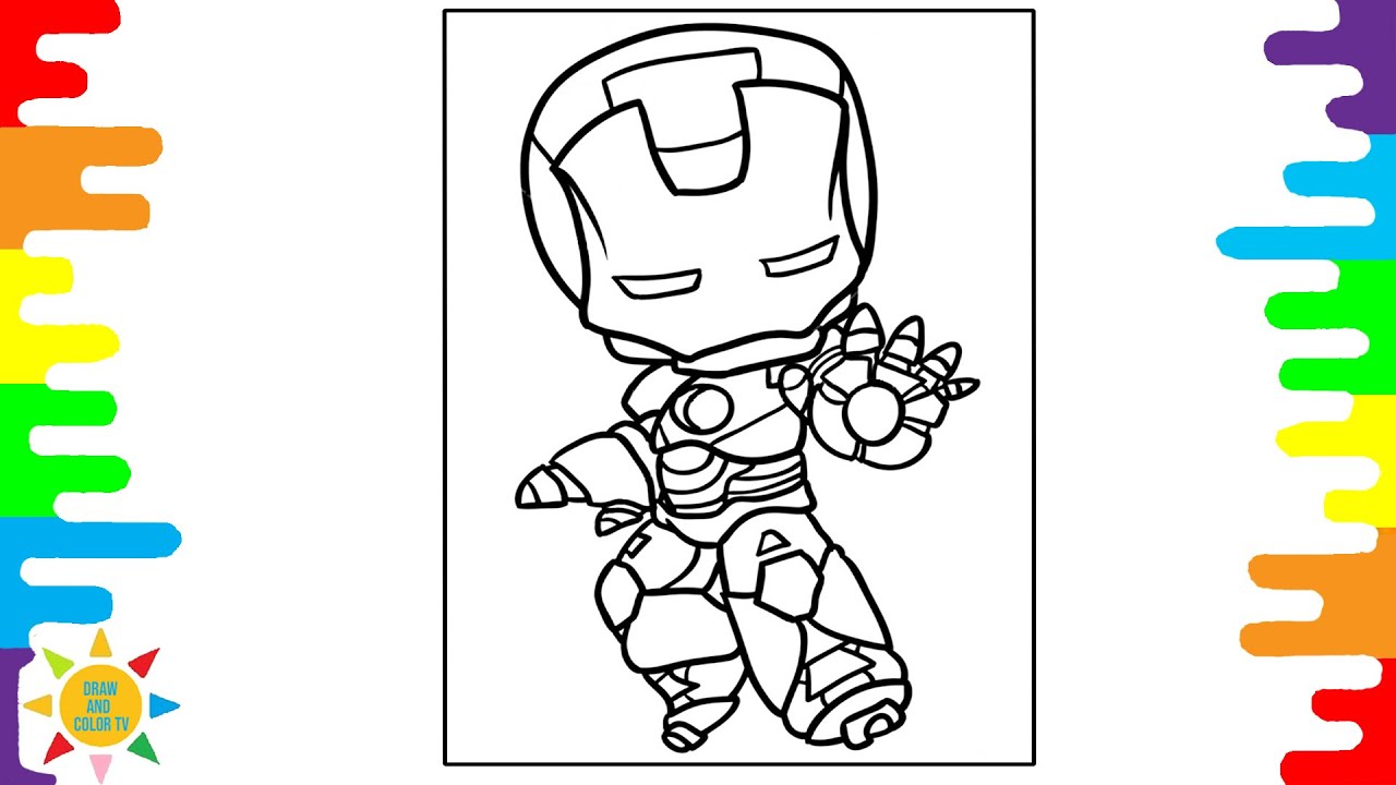 Mini iron man coloring clarx debris rd prototype castion emdi
