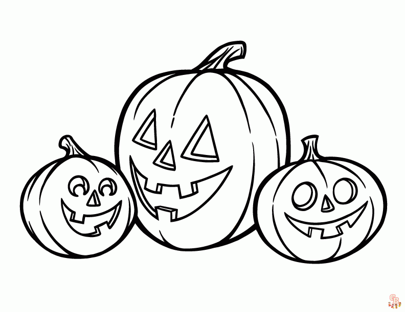 Jack o lanterns coloring pages printable free and easy for kids