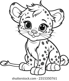 Leopard colouring book images stock photos d objects vectors