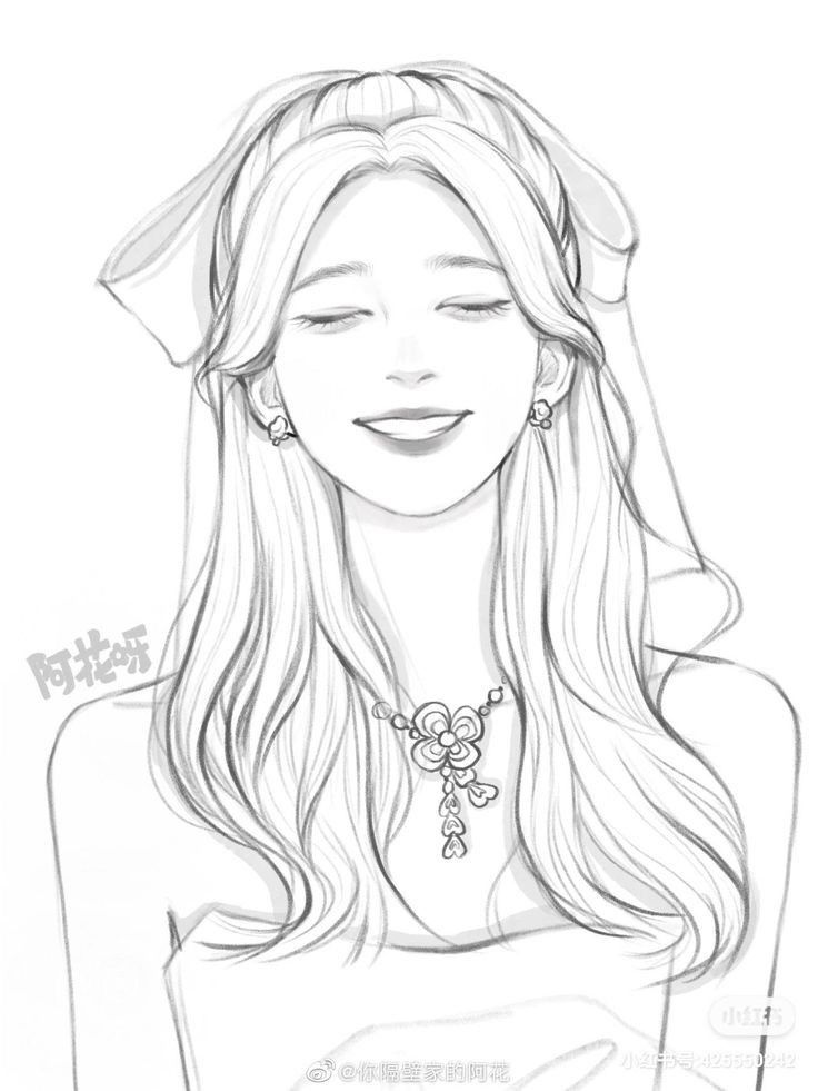 Cute girl coloring page coloring book art girl drawing sketches anime drawings sketches
