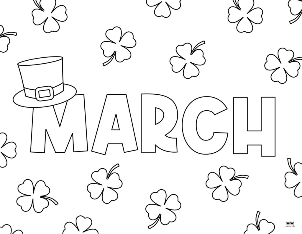 March coloring pages