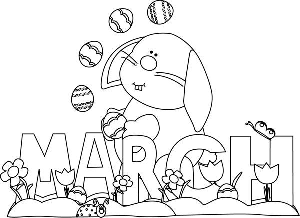 March coloring pages
