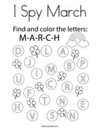 March coloring pages