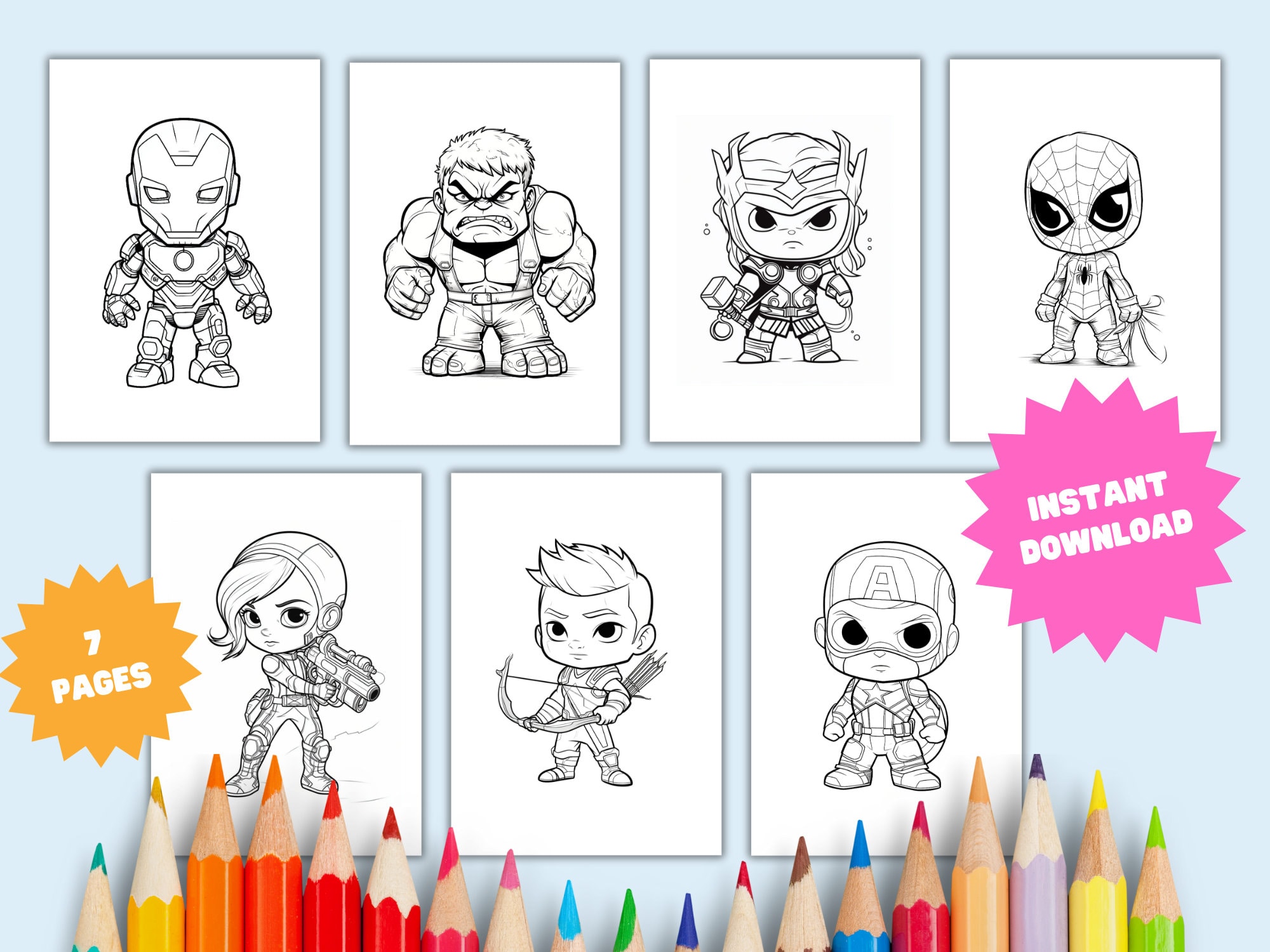 Avengers coloring book