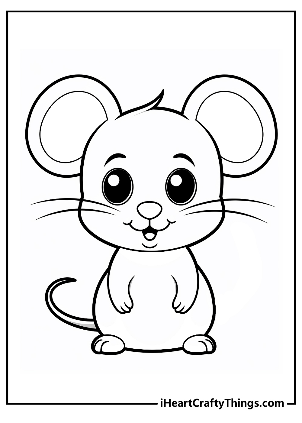 Mouse coloring pages free printables