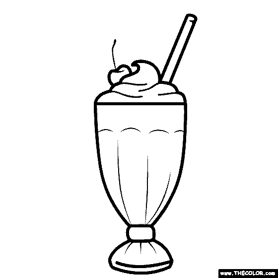 Ilkshake coloring page