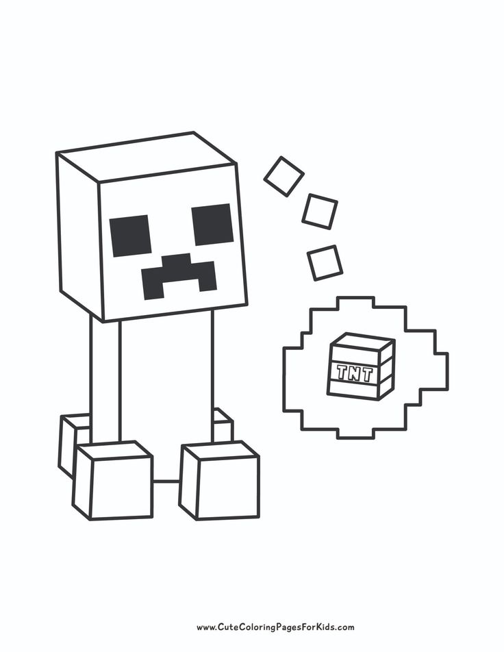 Minecraft coloring pages