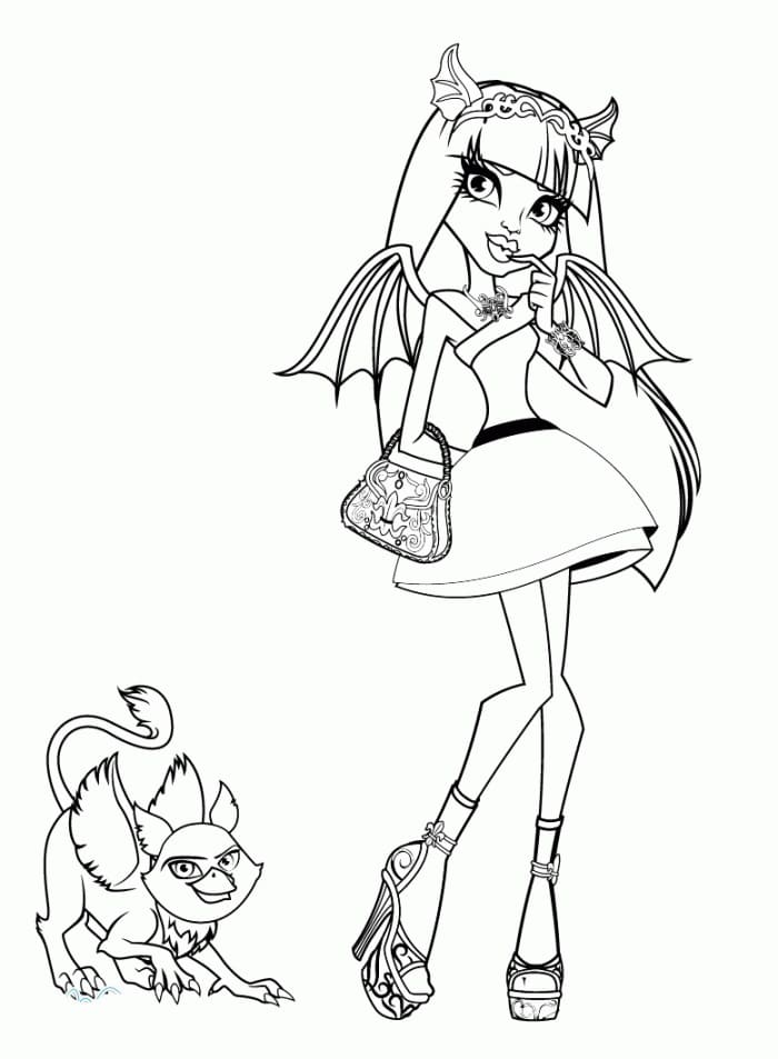 Monster high coloring pages