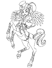 Monster high coloring pages draculaura