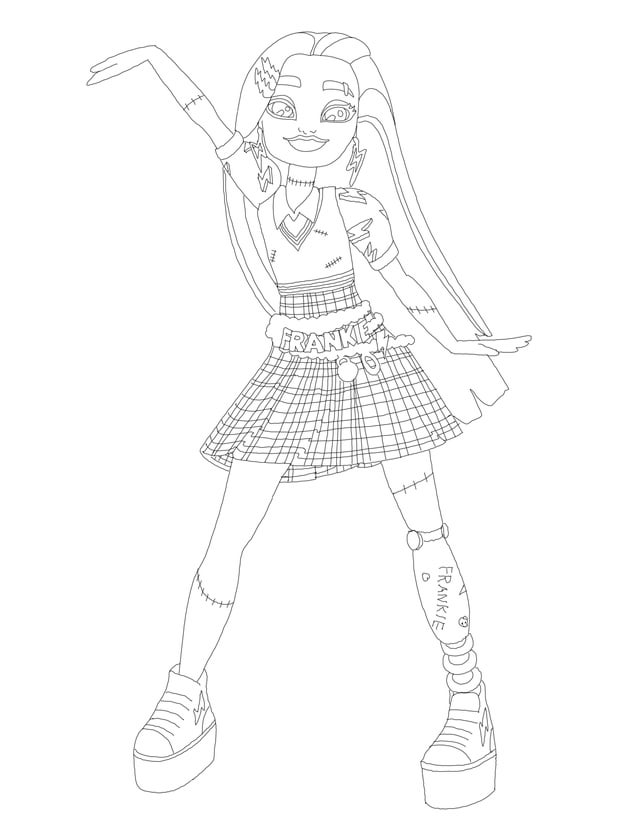 G coloring pages traced from music videos rmonsterhigh