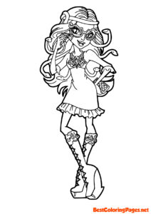 Monster high coloring pages