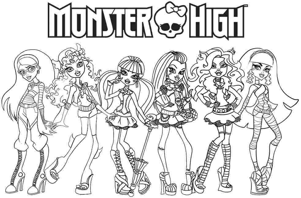 Monster high coloring pages coloring pages for kids coloring pages monster high coloring pages for kids