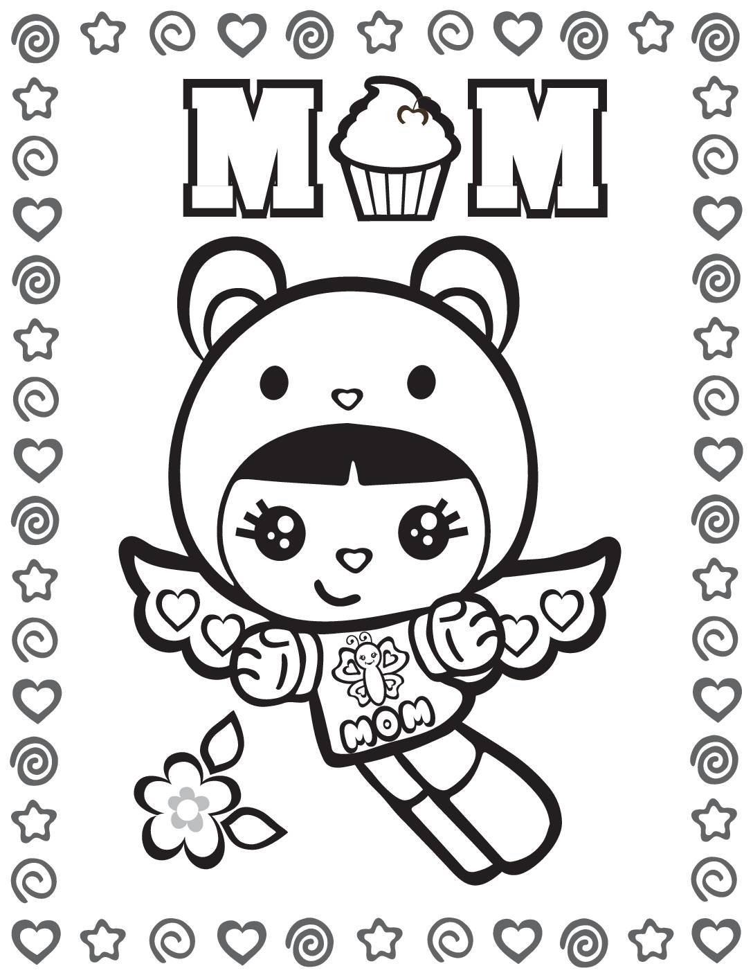 Coloring pages mothers day
