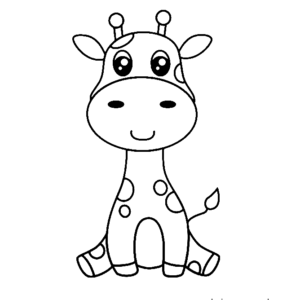 Giraffes coloring pages printable for free download