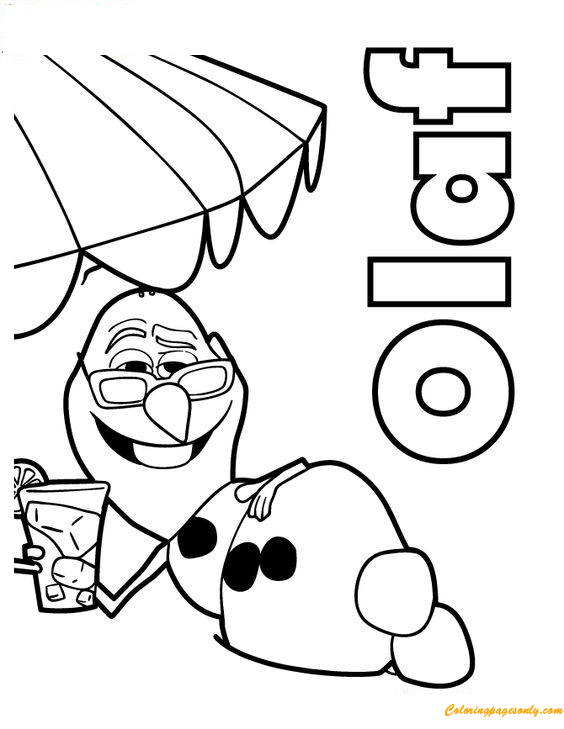 Olaf coloring pages printable for free download