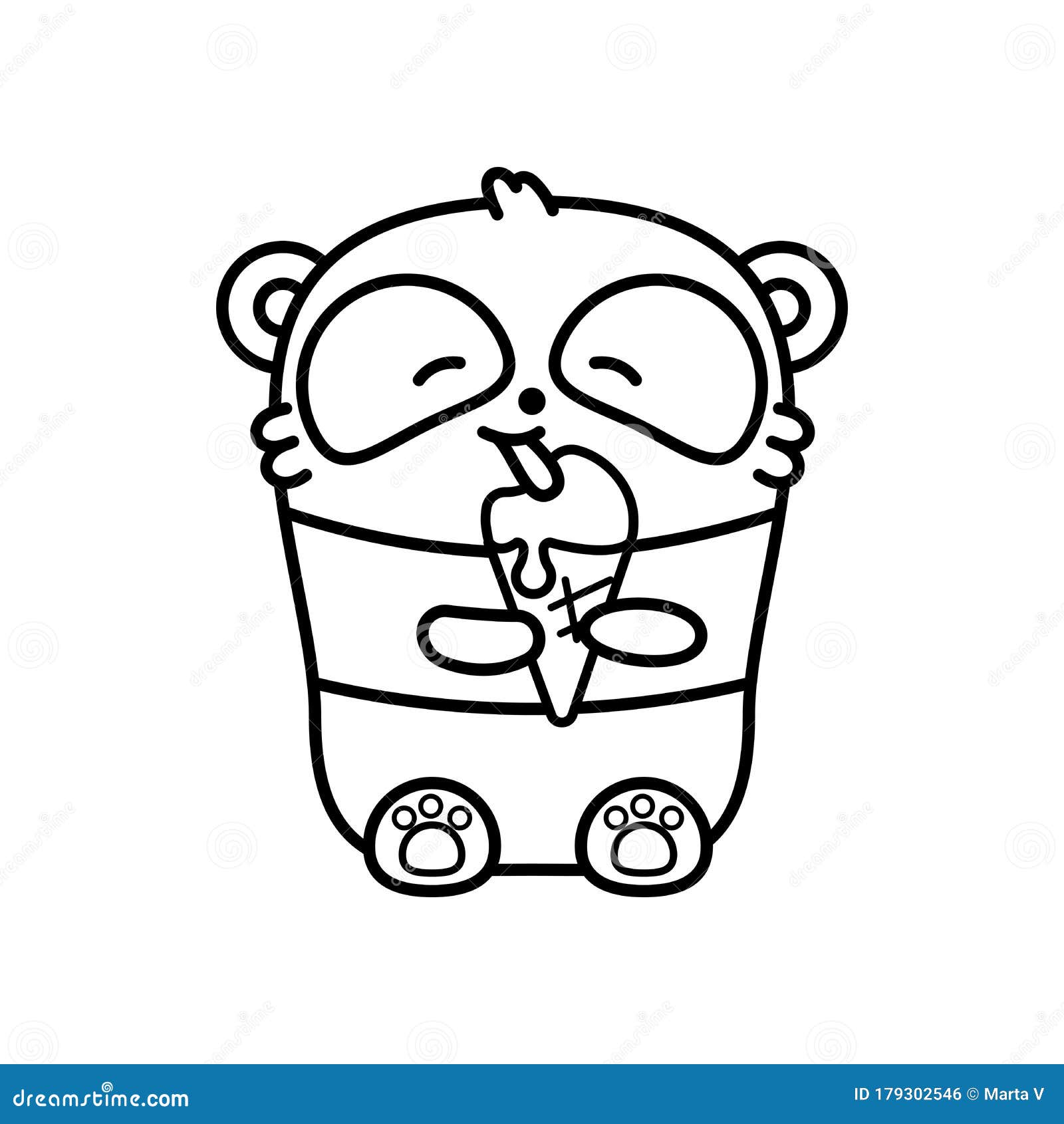 Panda bear coloring page stock illustrations â panda bear coloring page stock illustrations vectors clipart