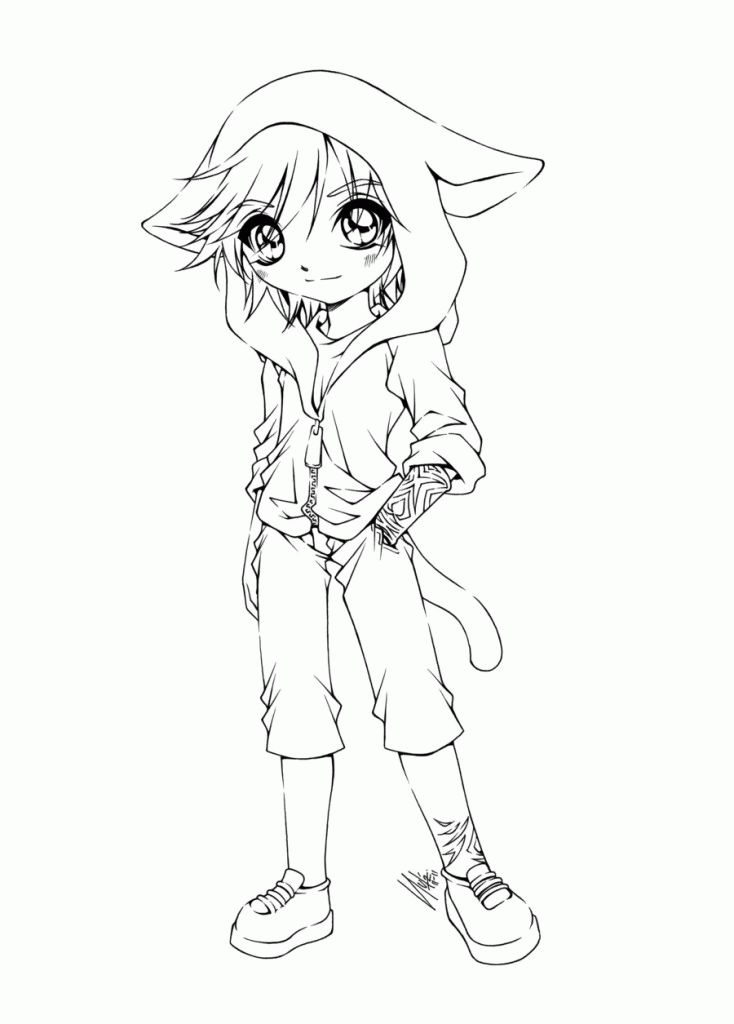 Manga coloring pages printable for free download