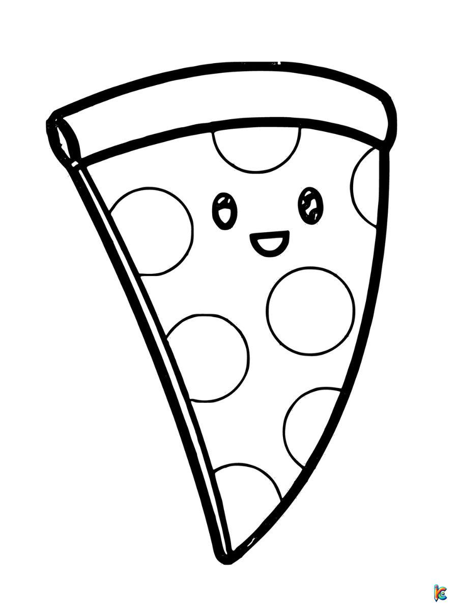 Pizza coloring pages â