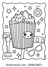 Popcorn coloring book images stock photos d objects vectors
