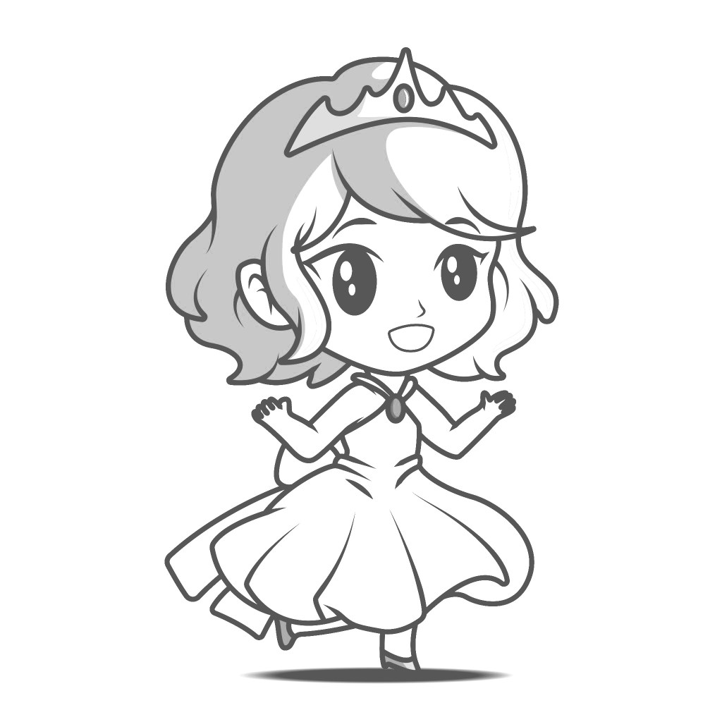 The cutest princess coloring pages for free