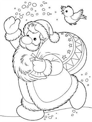 Discover the magic of santa claus with these cute coloring pages