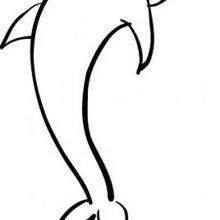 Cute dolphin coloring pages