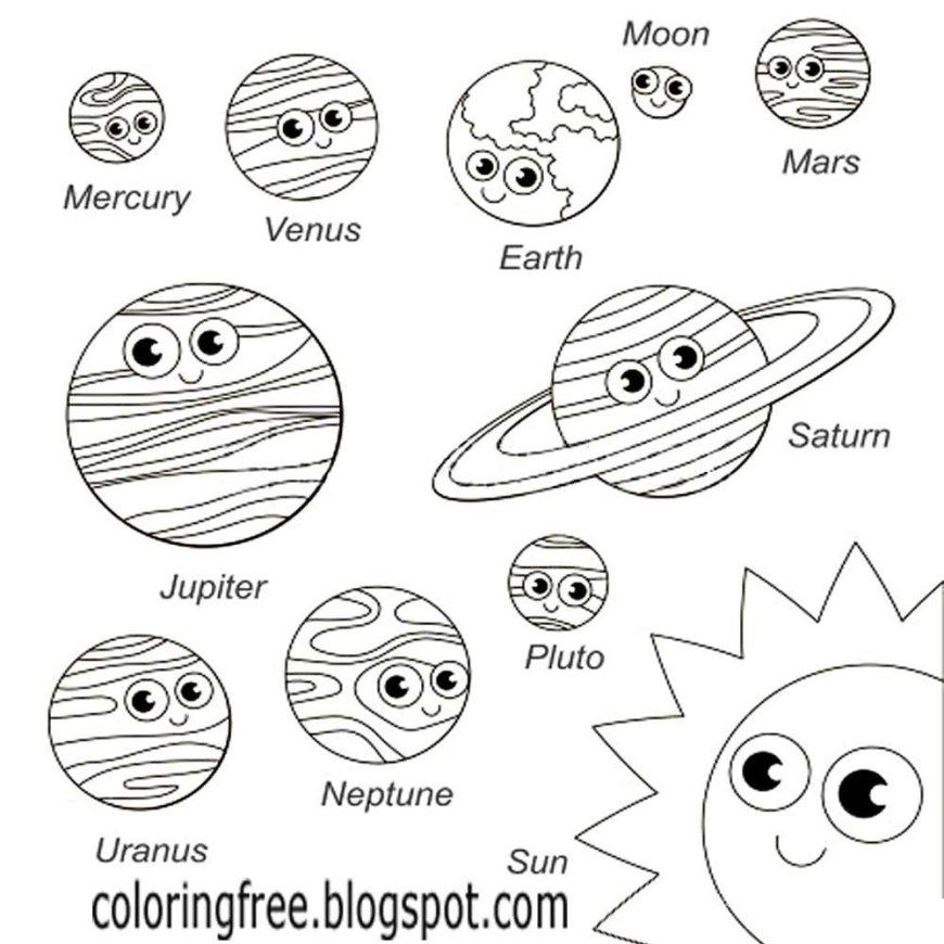 Best photo of solar system coloring pages